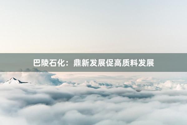 巴陵石化：鼎新发展促高质料发展